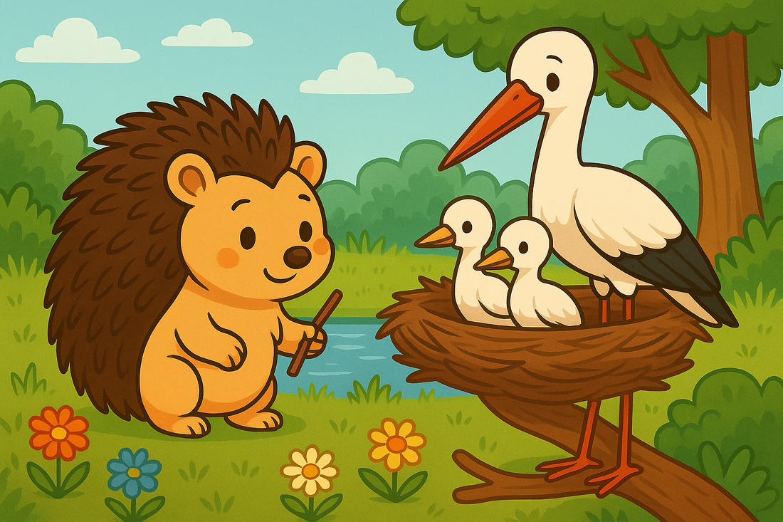 jezyk cyprian spotyka bociana baltazara - bajka na dobranoc do czytania