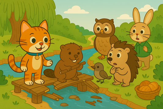 Zagadki kotki Kai bajka do czytania na dobranoc