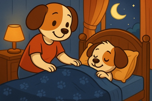 Piesek Pikuś nie może zasnąć 🌙