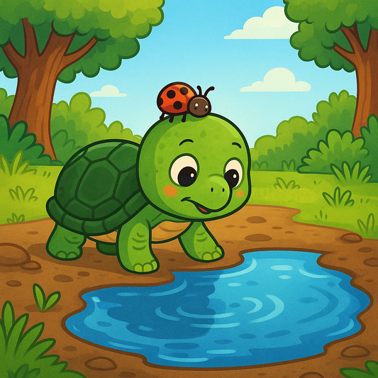 🐢 Żółwik Franek i wielka kałuża