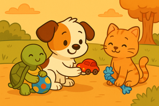 Piesek Pikuś i czerwony samochodzik 🚗