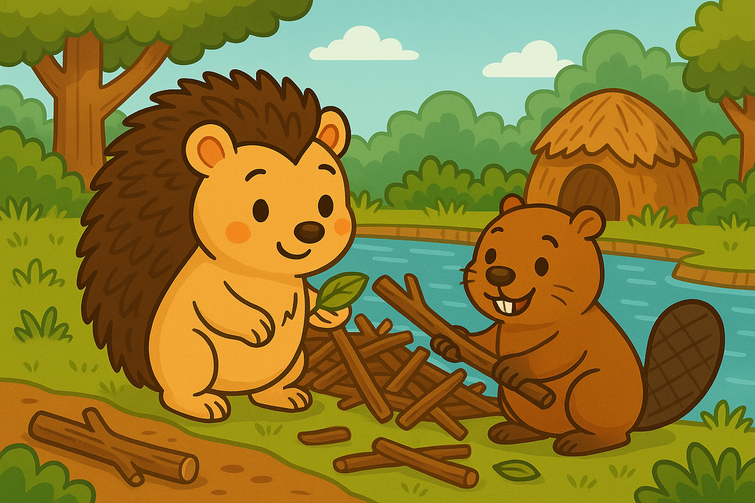 🦔 Jeżyk Cyprian poznaje bobra Borysa